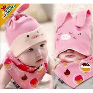 Set mũ yếm siêu xinh cho bé từ 0-18 tháng