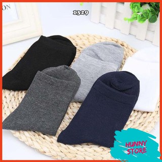 [BIG SALE] Set 10 Đôi Vớ Nam Trơn Hàn Quốc Cao Cấp Chống Hôi Chân ❤️FREESHIP❤️ Tất Nam Cổ Cao H1329
