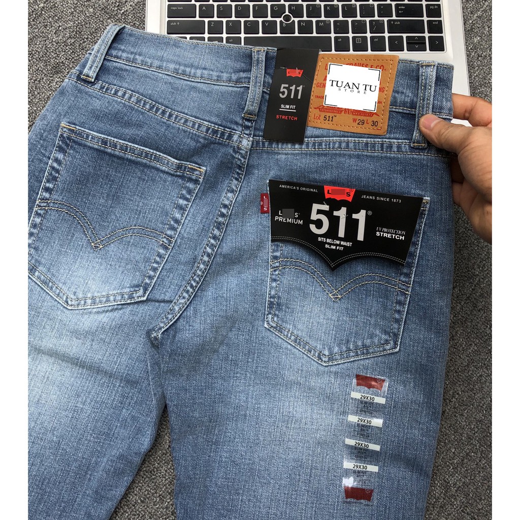 Quần Jeans Levis 511 made in cambodia T00