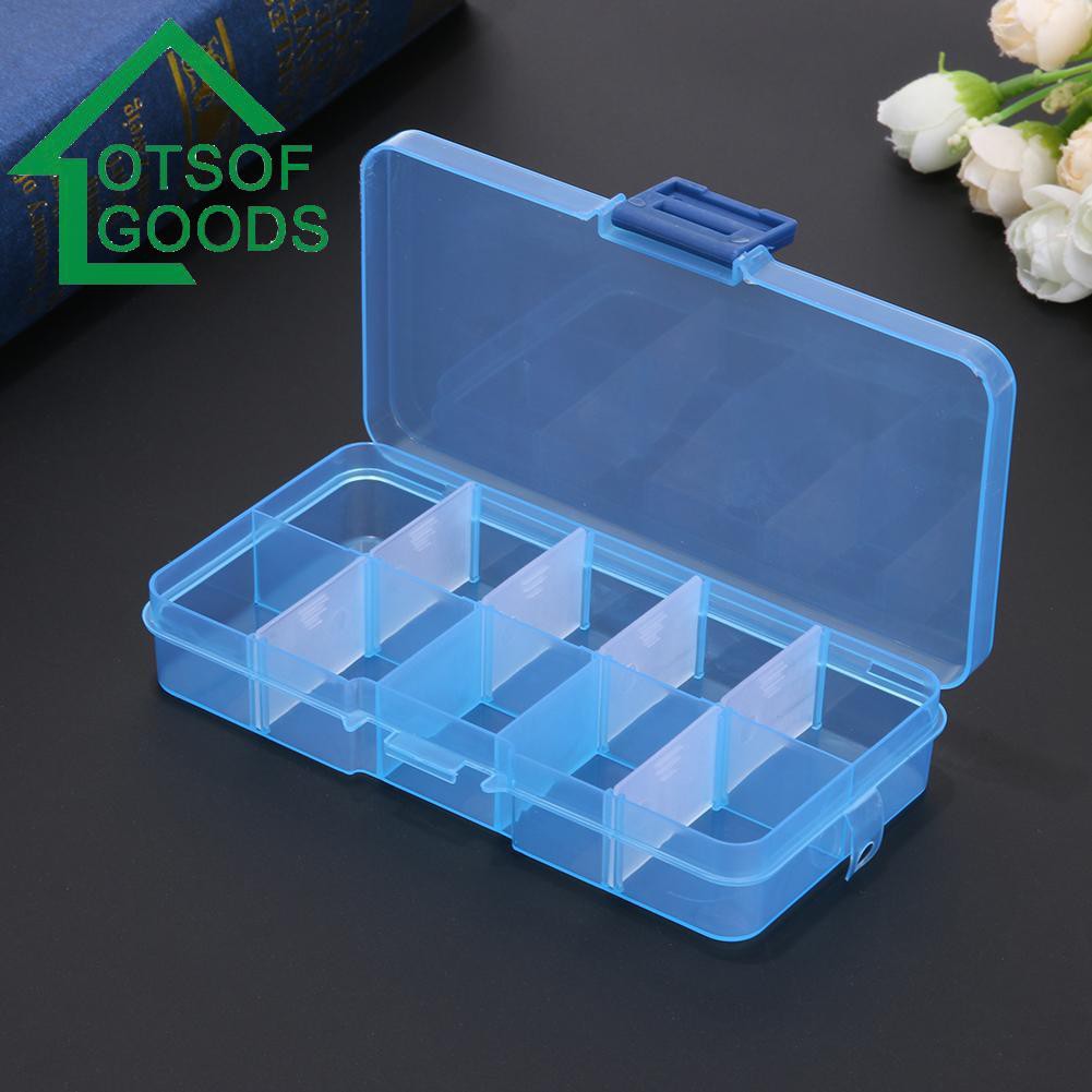 Hộp nhựa 10 ngăn đựng thuốc/ trang sức tiện lợi