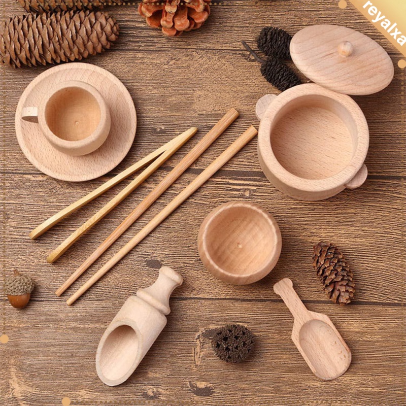 Bộ Đồ Chơi Nhà Bếp Bằng Gỗ Dành Cho Bé