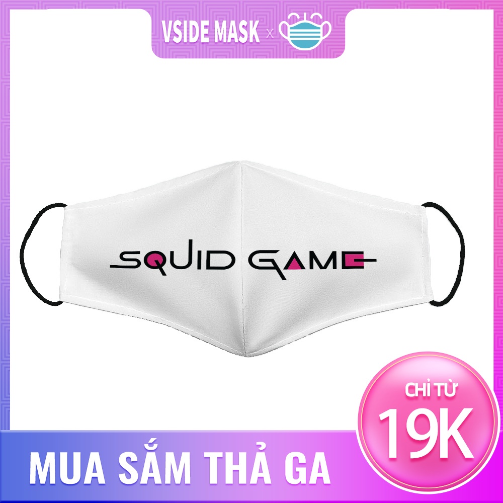 khẩu trang y tế nhật In Hình Squid game 71 VSIDE Dây Đeo Mềm Chuyên Dụng, Đeo Thoải Mái, Không Đau Tai, Dễ Thở, Thoáng K