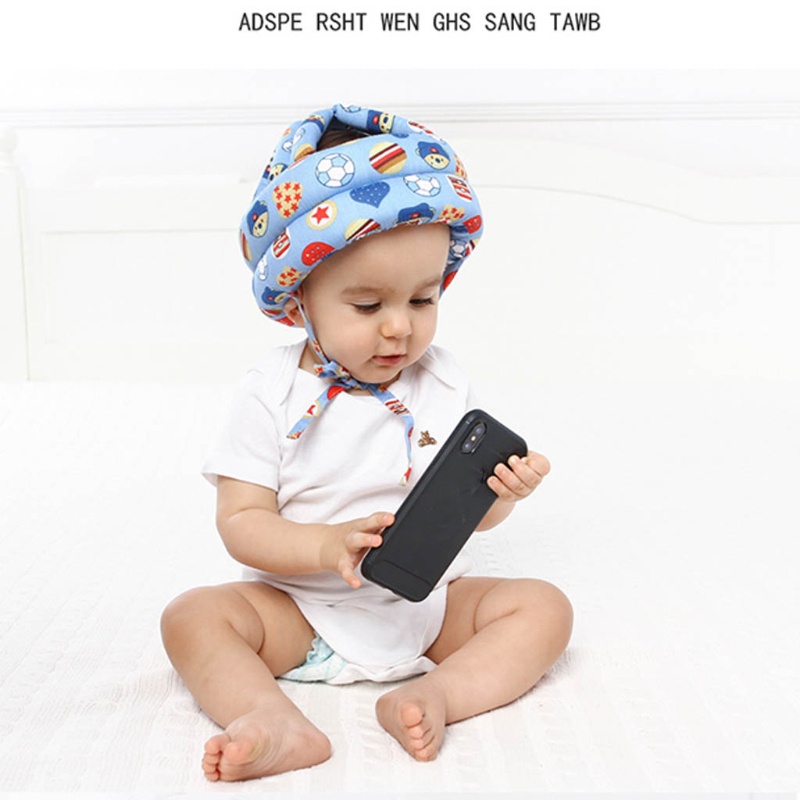 QQ Mũ Bảo Hiểm Bảo Vệ Đầu An Toàn Tùy Chỉnh Chống Va Đập Cho Bé Sơ Sinh