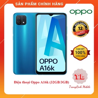 [Mã ELHAMG22 giảm 5% đơn 1TR] Điện thoại OPPO A16k (3GB/32GB) Chính hãng