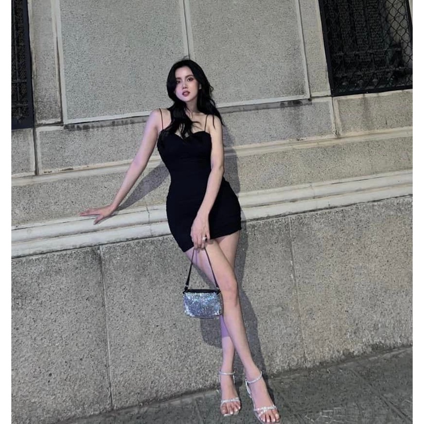 Váy body lưới dây đan