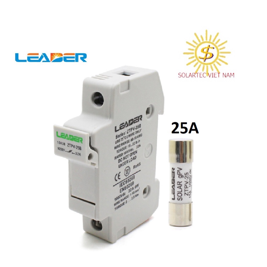 Cầu chì 1000v DC năng lượng mặt trời