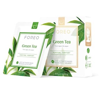 Mặt nạ trà xanh Green Tea Mask máy Foreo - Hộp 6 miếng