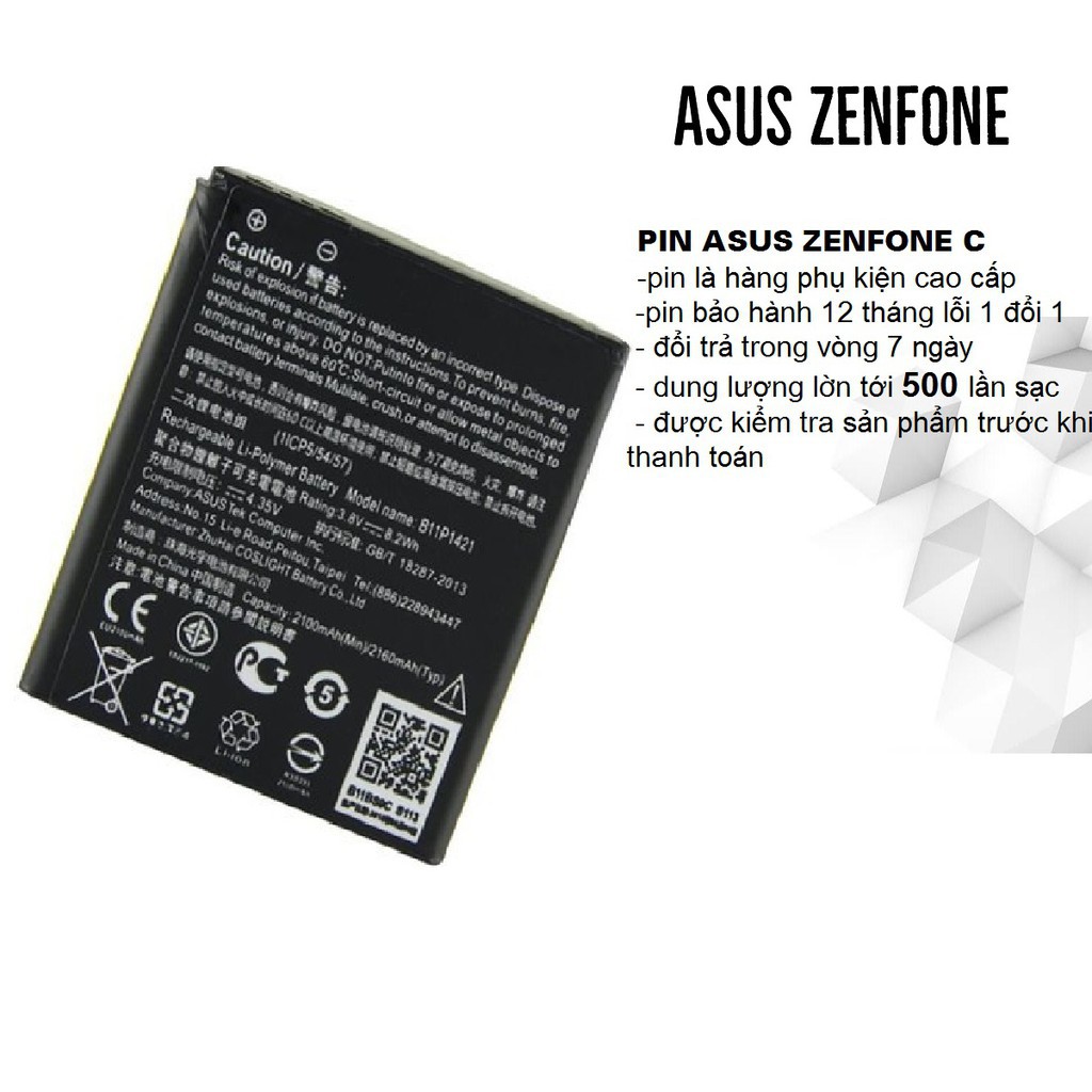 Pin điện thoại Asus Zenfone C Z007