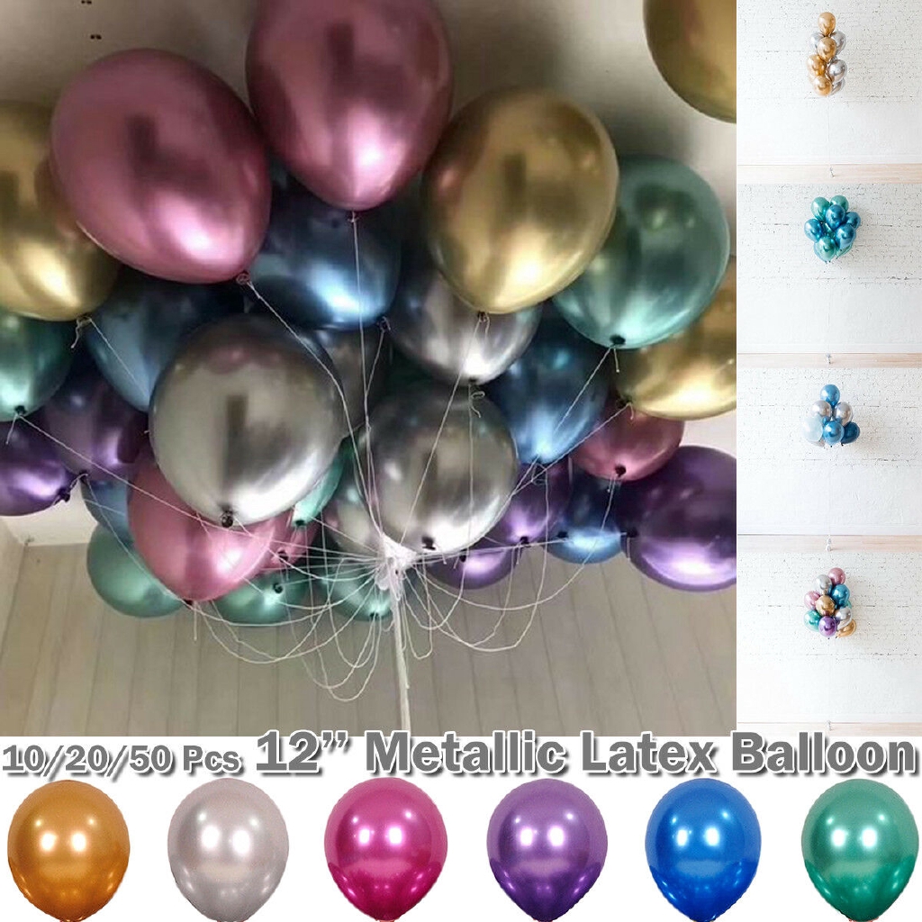 Bộ 10/20/50/100 quả bong bóng 12 inch trang trí tiệc