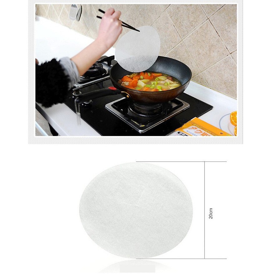 Giấy Thấm Hút Dầu Mỡ Thức Ăn - Gói 12 Tờ - Hàng Cao Cấp
