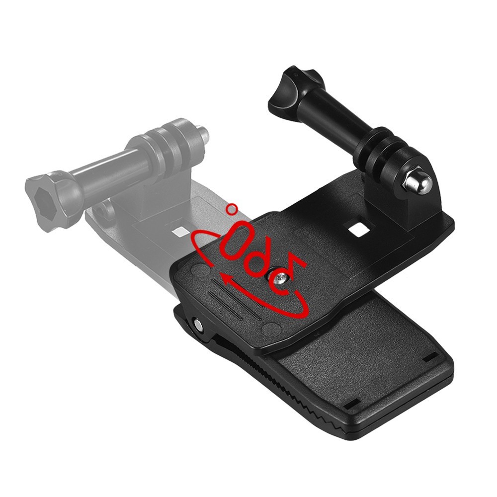 Kẹp mỏ vịt ba lô xoay được 360 độ gắn camera hành trình GoPro, Sjcam, Action cam,..