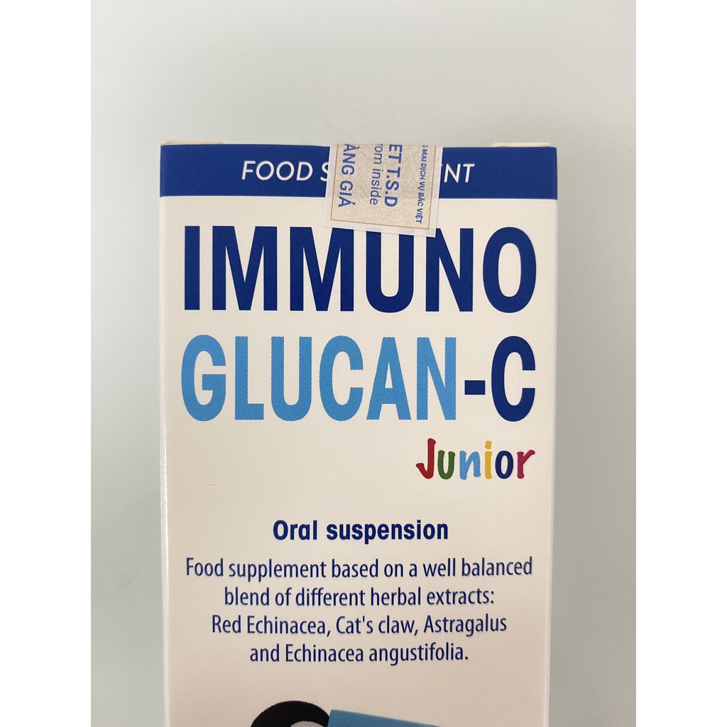 Immuno Glucan-C.Tăng Cường Sức Đề Kháng,Hệ Miễn Dịch Giúp Bé Hết Ốm Vặt,Khỏe Mạnh