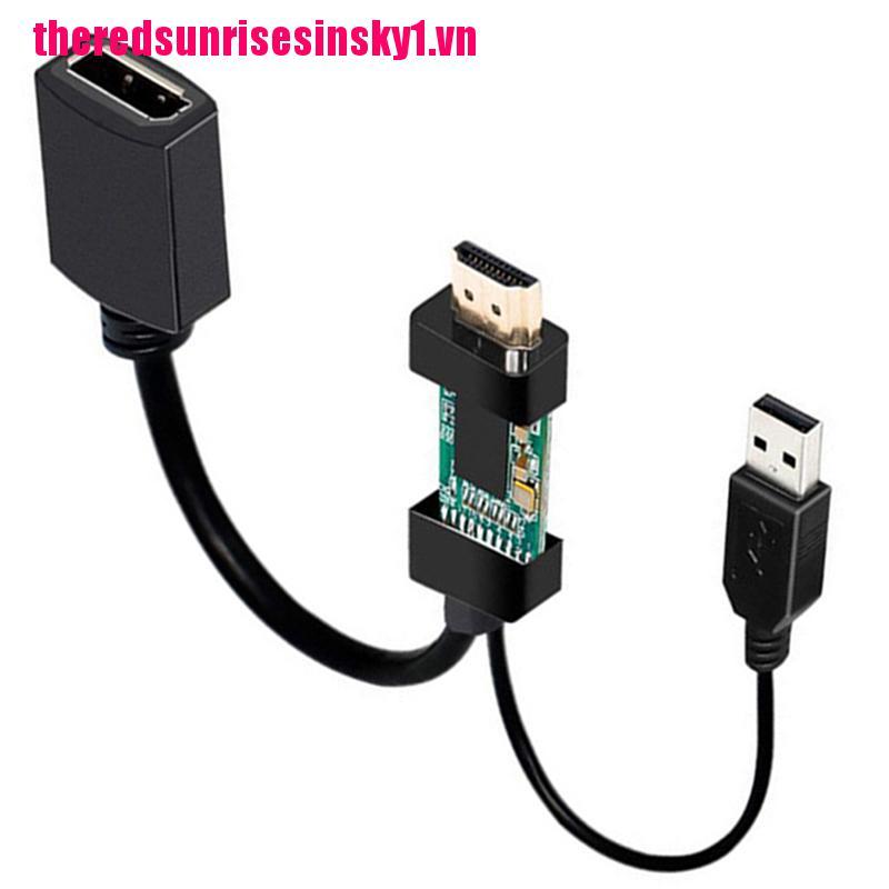 (3C) Giắc Chuyển Đổi 4k Usb Male Sang Dp Display Port Female