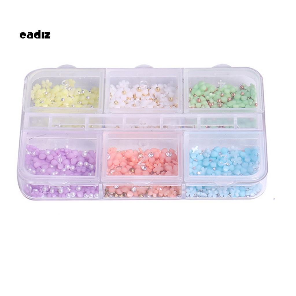 Phụ Kiện Trang Trí Móng Tay Hình Hoa 3D Tinh Tế Chống Phai Màu