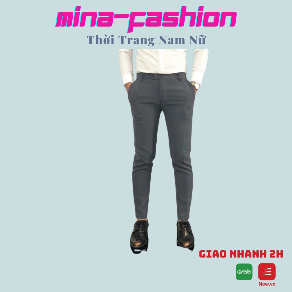 Quần Âu Màu Đen Dài Dành Cho Nam QTANA14 MinaFashion