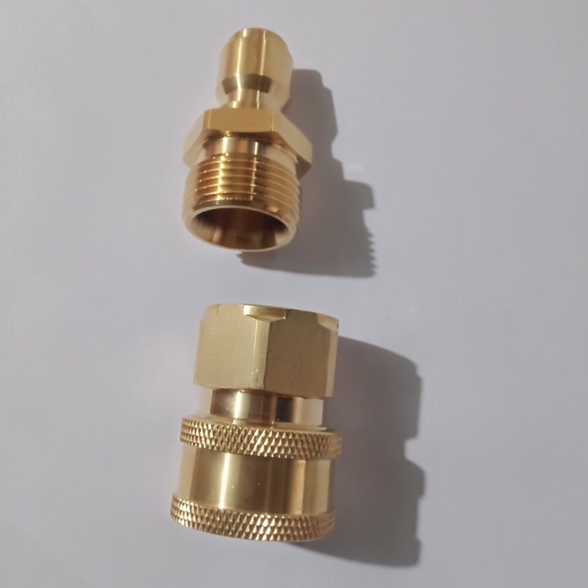 Bộ khớp nối nhanh dùng cho máy rửa xe, máy nén khí cỡ ren 22mm