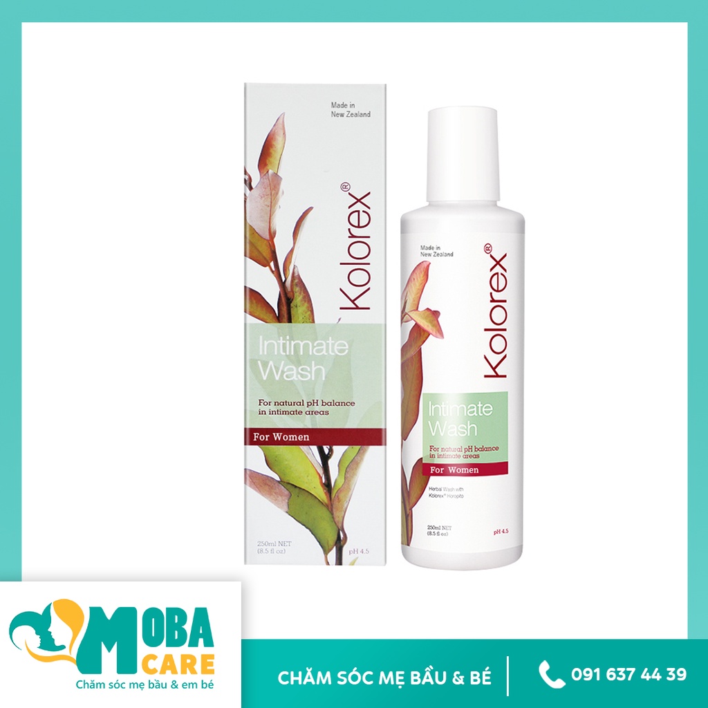 Dung Dịch Vệ Sinh Phụ Nữ Kolorex Intimate Wash 100ml - Giảm Ngứa Giảm Nấm Thảo Dược Tự Nhiên Nhập Khẩu New Zealand