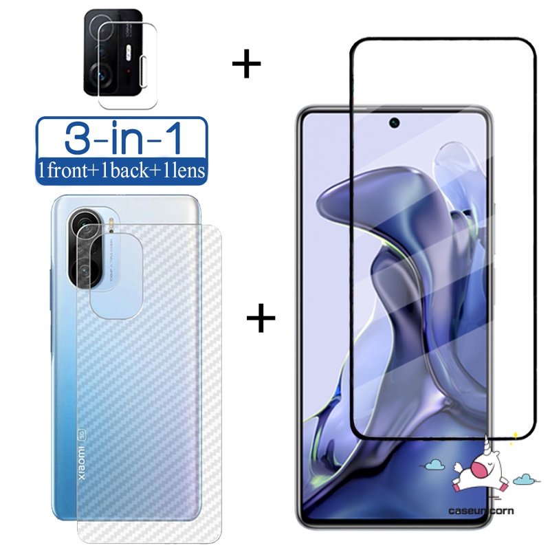 Ốp Điện Thoại Kính Cường Lực 3 Trong 1 Cho Samsung A03 Core A33 A53 A02 M02 A23 S21FE S20FE A12 A50 A50s A30s A32 A31 A52