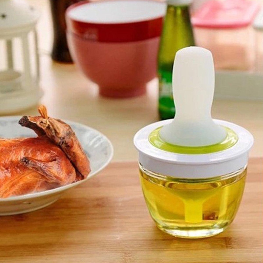 LLOYD Lọ Đựng Gia Vị Kèm Cọ Quét Dầu Bằng Silicone Tiện Dụng Cho Nhà Bếp