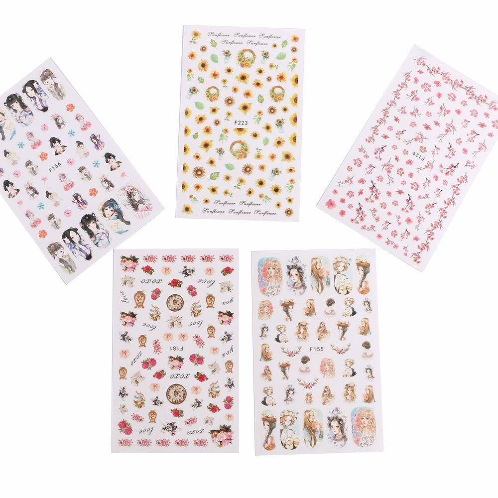 Miếng Dán Trang Trí Móng Tay Hình Hoa Cúc Xinh Xắn