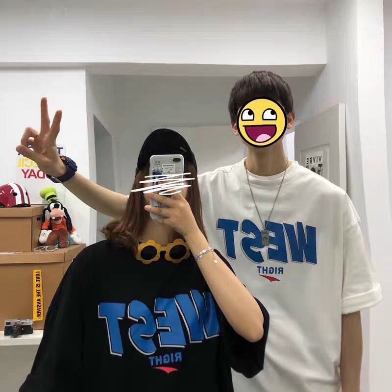 Áo Thun Unisex Form Rộng Tay Lỡ In Chữ Phong Cách Mẫu Mới Chuẩn Form  - ĐĂNG QUANG CLOTHER