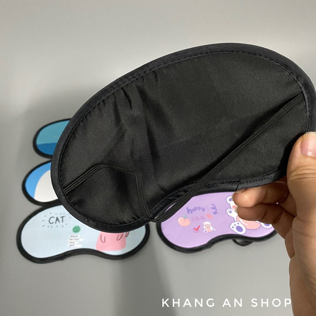 Tấm Che Mắt Dễ Ngủ Khi Đi Xe, Máy Bay Hoạ Tiết Nhiều Hình Dễ Thương