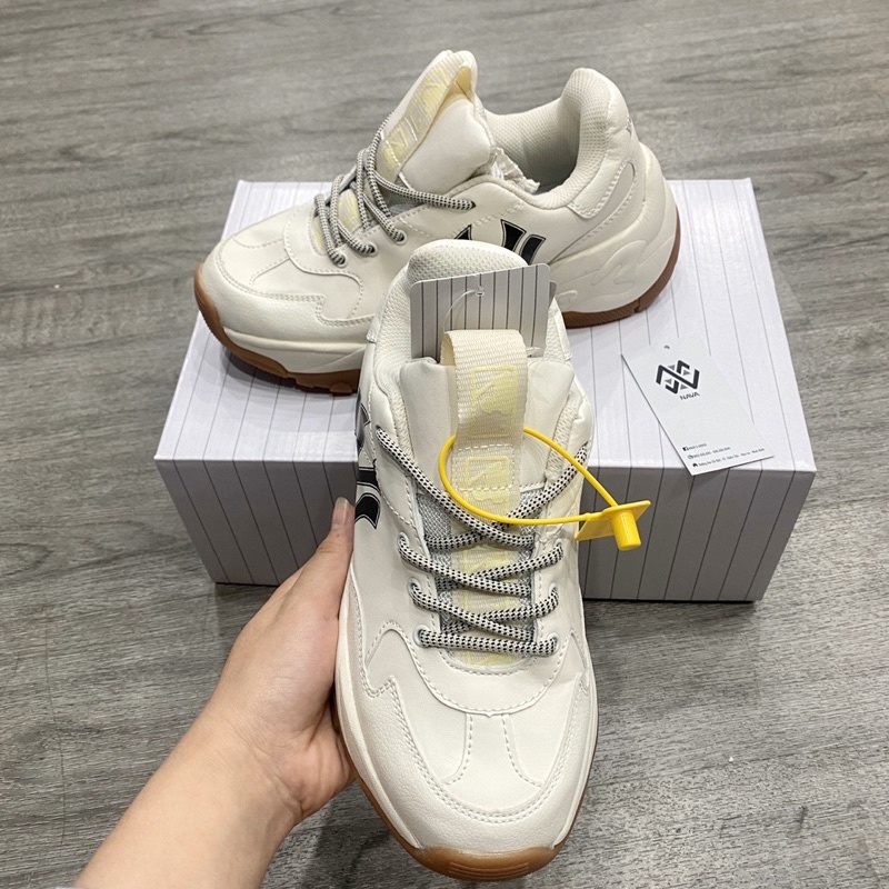 Giày Sneaker M.L.B NY đế nâu Giày thể thao nam nữ