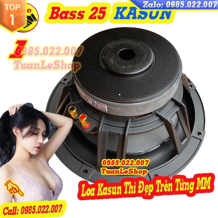 BASS 2.5 TẤC KASUN HỒNG KÔNG CAO CẤP - GIÁ 1 LOA BASS 25 XÁM
