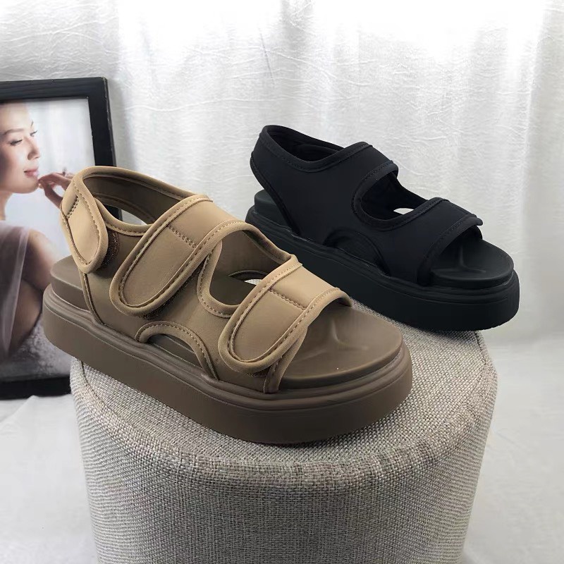 GIÀY SANDAL QUAI HẬU NỮ HAI QUAI NGANG CAO CẤP THỜI TRANG HOT TREND TRINH LÊ SHOP