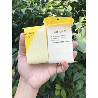 Bông bọt biển rửa mặt(gói 12miếng)