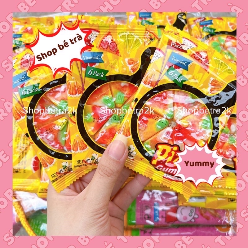 Kẹo dẻo hình Pizza cute hương trái cây