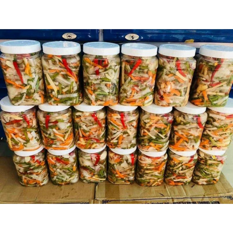 Tai heo, củ hủ dừa ngâm chua ngọt nhà làm  89