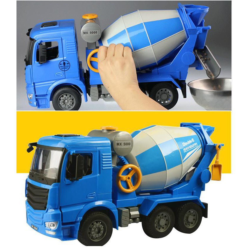 Mô Hình Xe Trộn Bê Tông Cao Cấp Có Thùng Xoay Tay E228