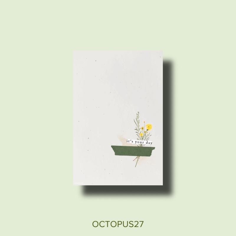 Thiệp Chúc Mừng sinh Nhật Do Octopus Thiết Kế Dành Cho Các Món quà Sinh Nhật Tặng Người Thân, Bạn Bè