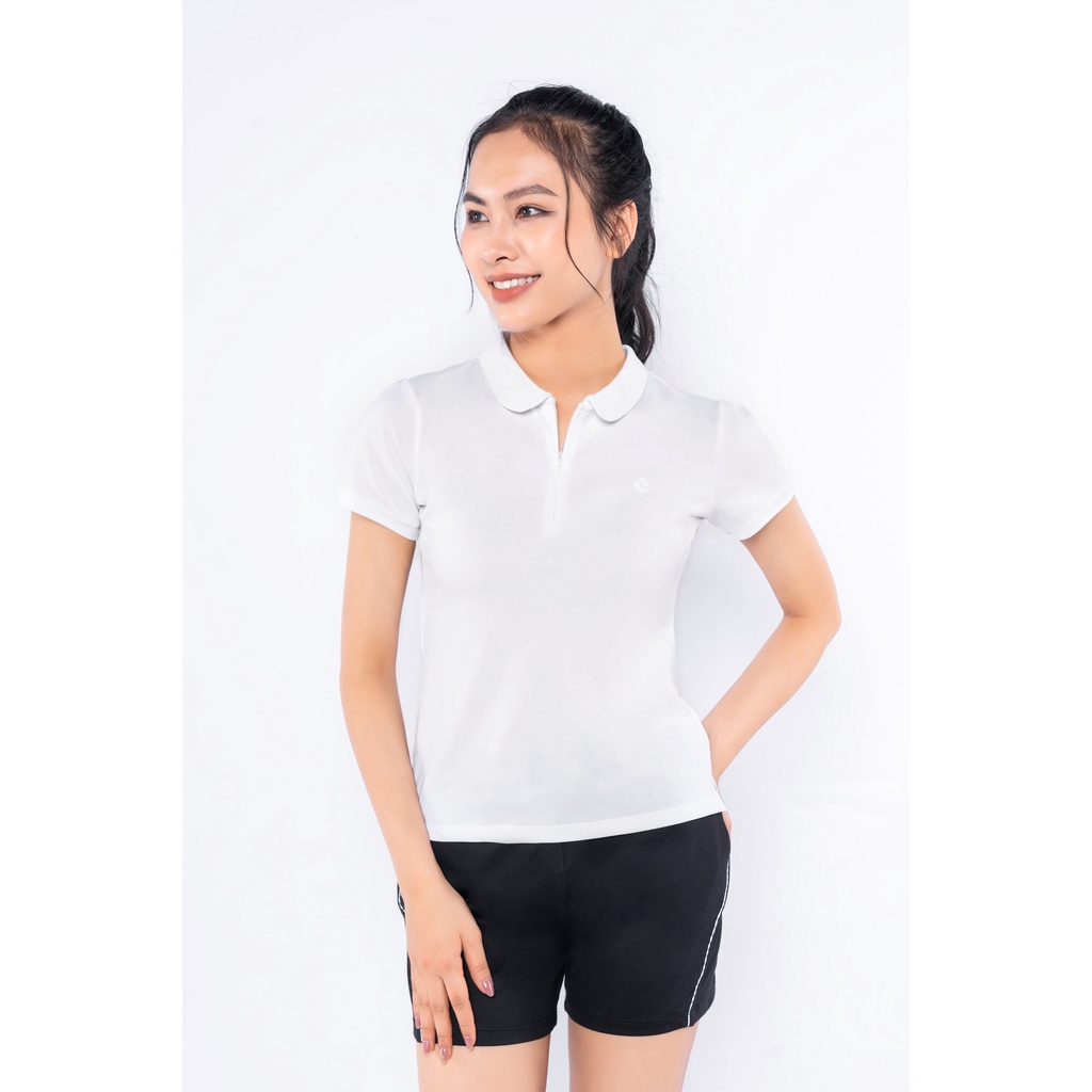 Áo Polo Nữ Livan Sport Màu Trắng New Daily Thanh Lịch Chống Nhăn Nhàu Kháng Khuẩn Cao Cấp