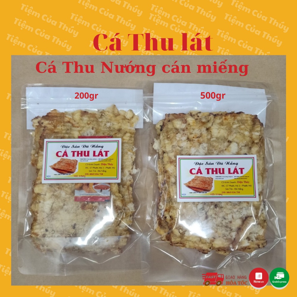 Khô cá thu lát sấy gia vị ăn liền loại 1 thơm ngon chuânr vị đặc sản Đà Nẵng