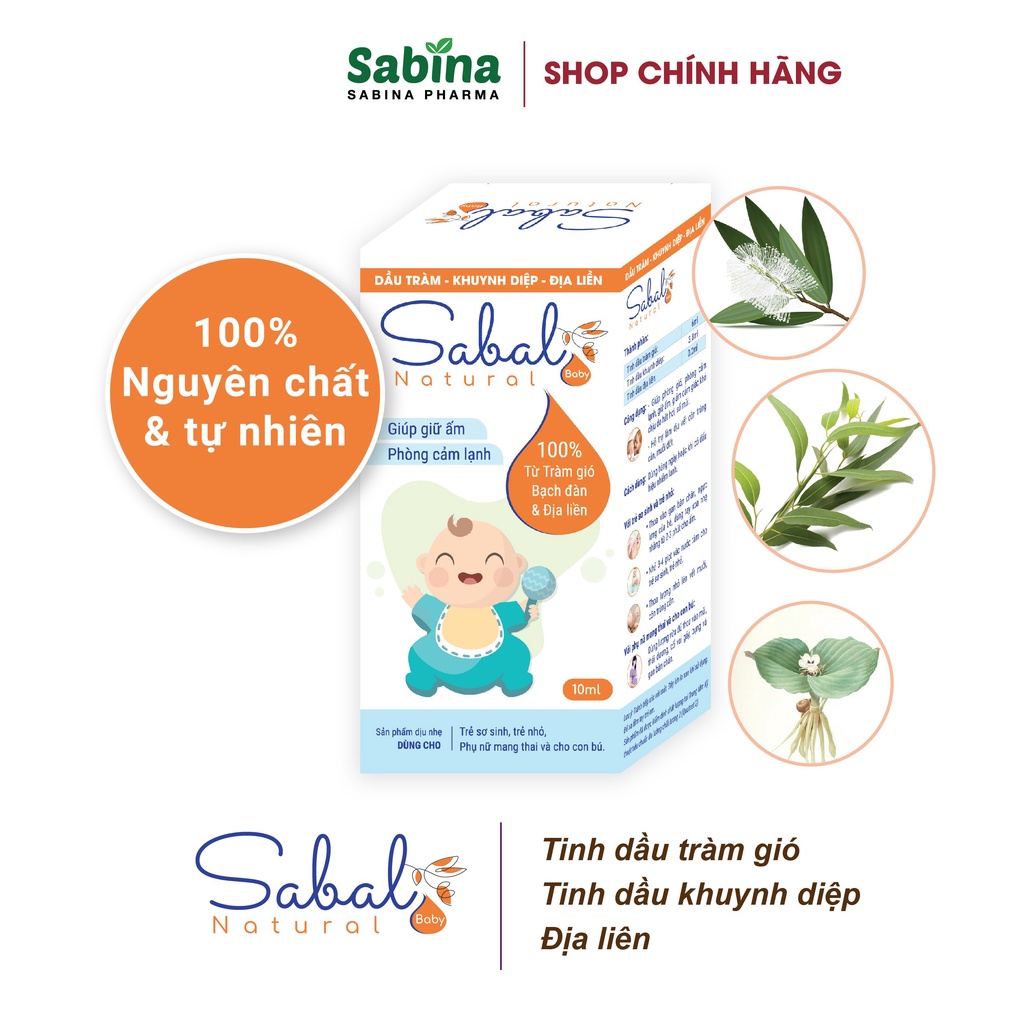 Sabal. Tinh dầu giúp giữ ấm phòng cảm lạnh cho bé