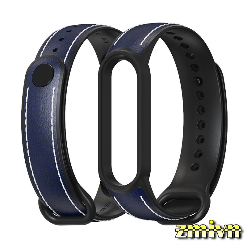 Dây đeo da bò Xiaomi Miband 5 Miband 6 chính hãng MIJOBS