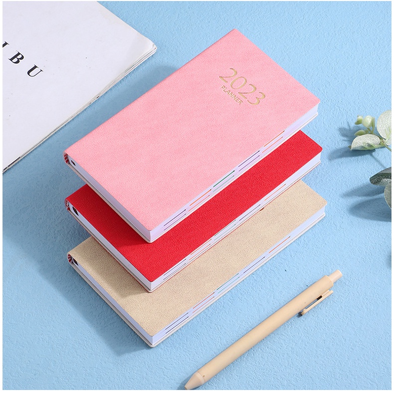 Sổ Tay Ghi Kế Hoạch A6 2023 Agenda Chất Liệu Da PU