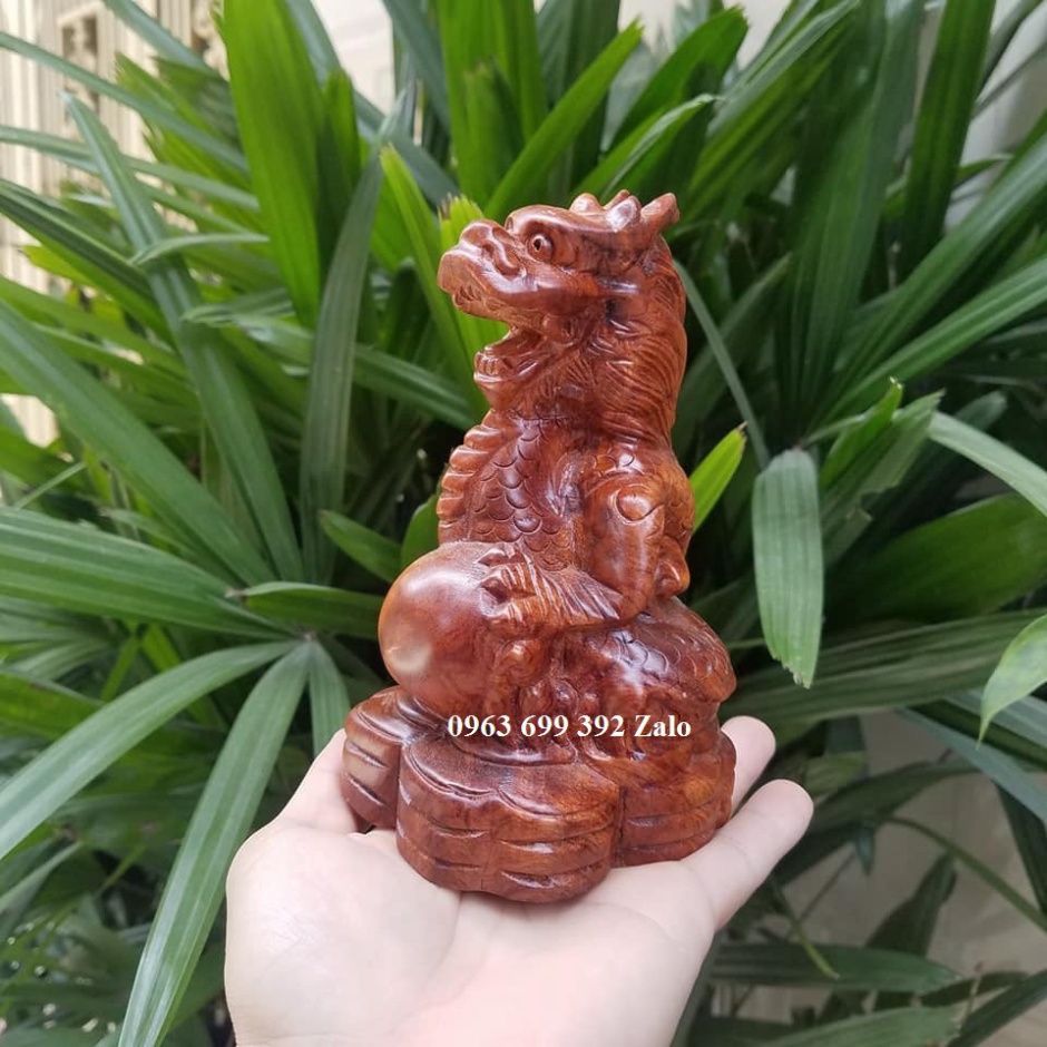 [GIA RE] Tượng con rồng gỗ hương