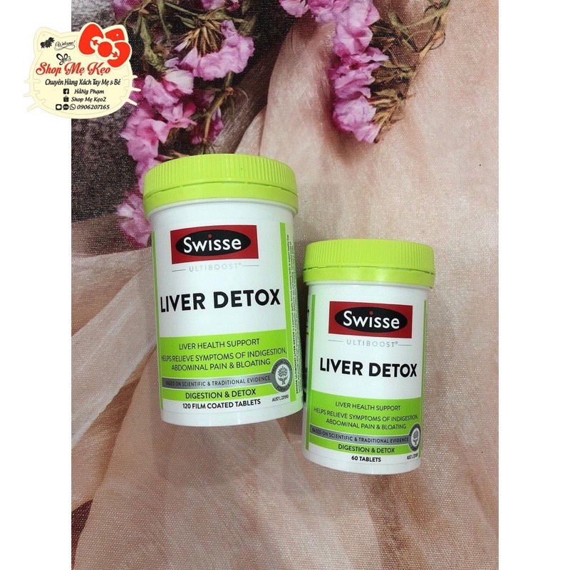 THẢI ĐỘC GAN SWISSE LIVER DETOX 60v - 120v - 200v Thải Độc Mát Gan Úc