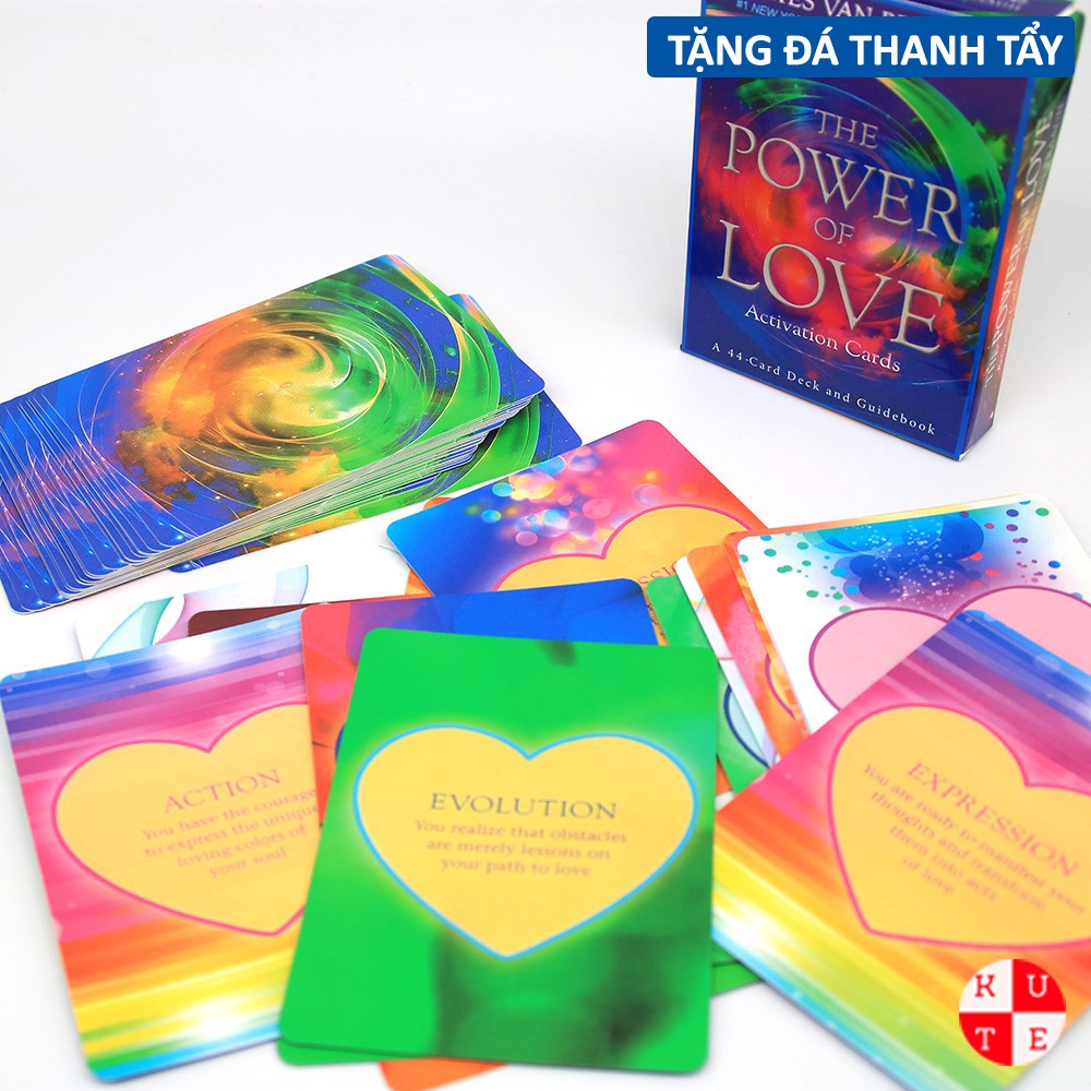 Bài Tarot The Power Of Love Activations Cards 44 Lá Bài Tặng Đá Thanh Tẩy C114