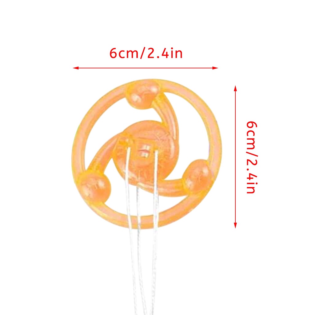 Đồ Chơi Con Quay Đĩa Bay Bằng Nhựa Xoay Có Đèn Led Vui Nhộn Cho Bé