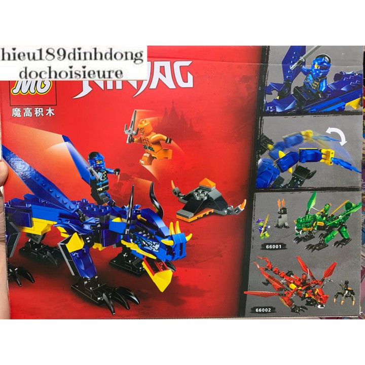 Lắp Ráp Xếp Hình Rồng xanh 66003