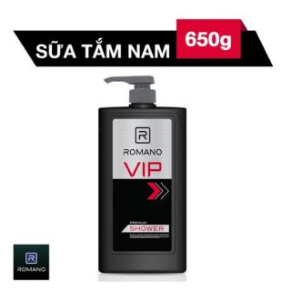 Dầu Gội và sữa tắm Romano VIP (650g)