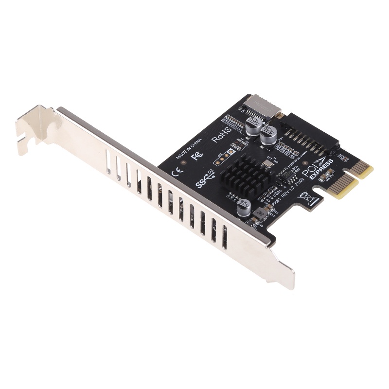 Bonj card Mở Rộng Phía Trước pci-e Sang usb3 0 type-c 5g pci Cho express x4 x8 x16 to usb3 19p