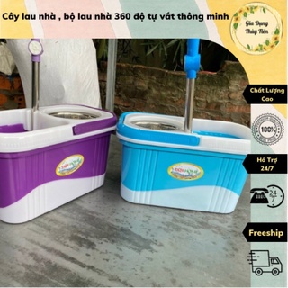 Cây lau nhà , bộ lau nhà 360 độ tự vắt thông minh