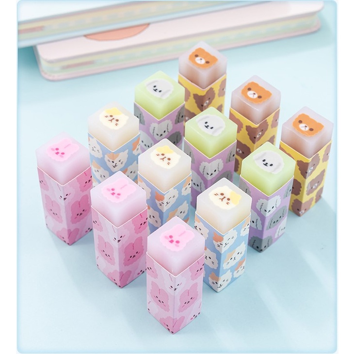 Gôm Tẩy Bút Chì, Tẩy Mềm 2B Hình Động Vật Dễ Thương, Dùng Cho Học Sinh, Sinh Viên, Văn Phòng Phẩm