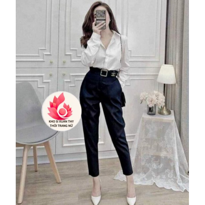 quần baggy dáng mới siêu xinh kèm đai bọc chun