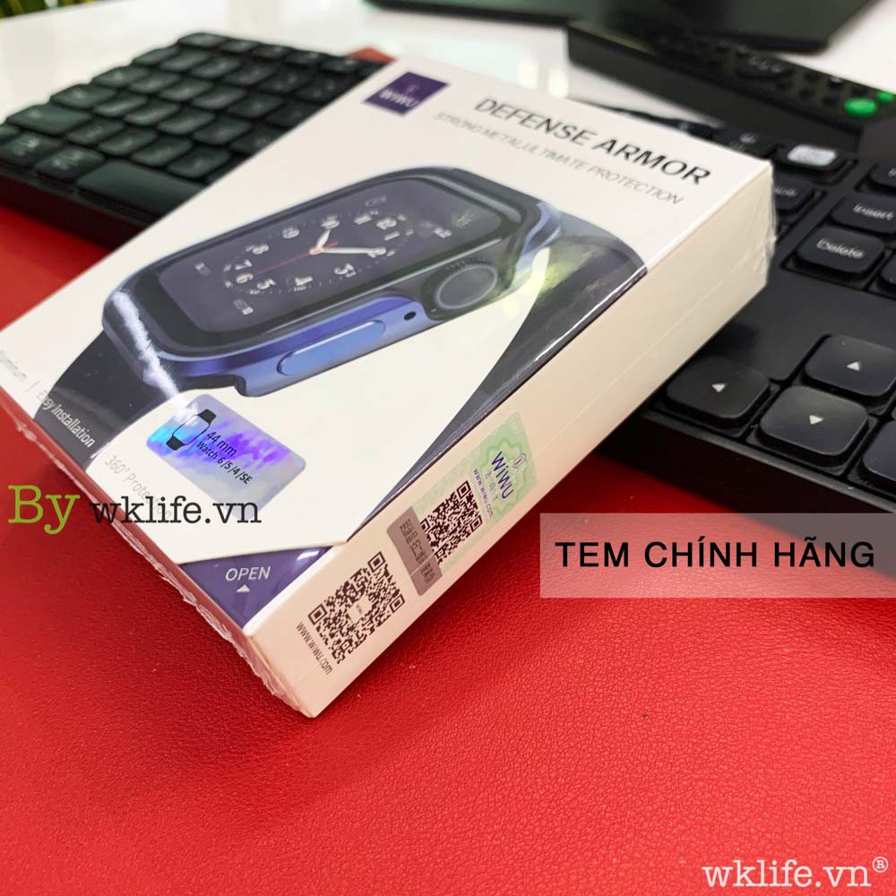 Ốp Viền Apple Watch WiWU Defense Armor Viền Nhôm Size 44mm Apple wacth Seri 4/5/6/SE
